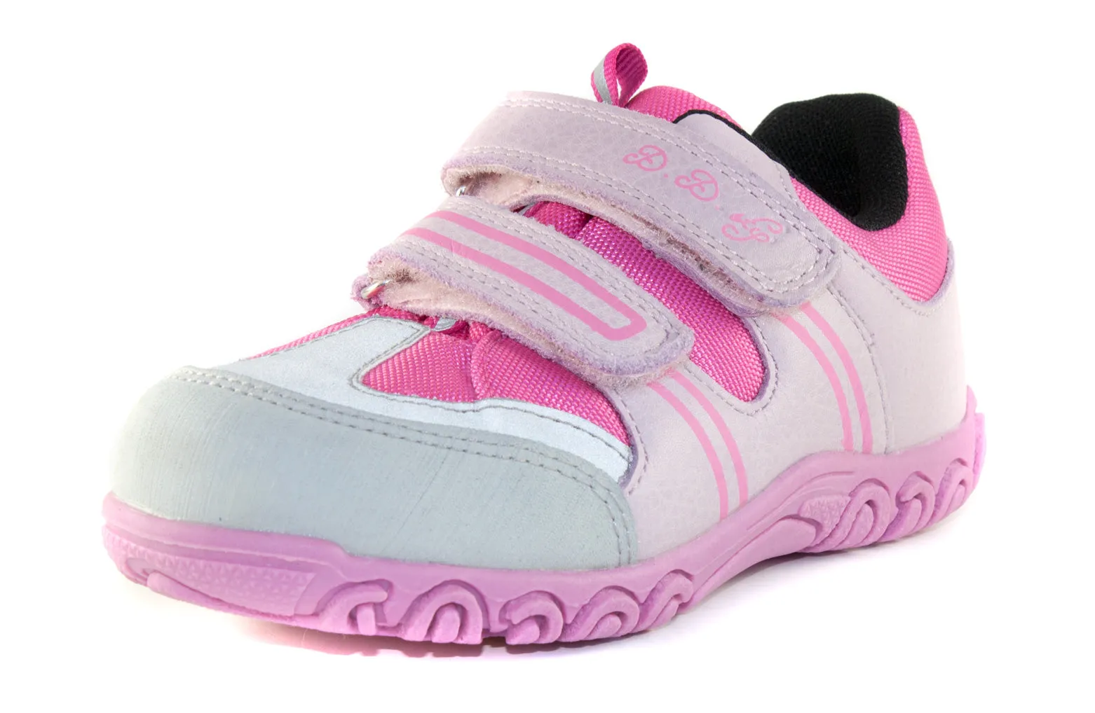 D.D. Step little kid girl waterproof double strap shoes light pink size US 8.5-12